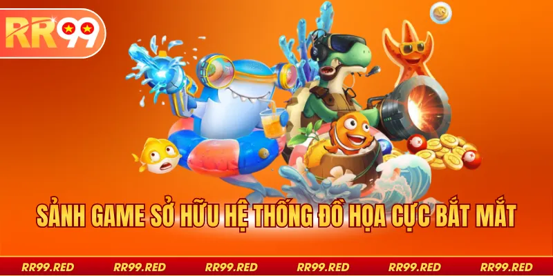 Sảnh game sở hữu hệ thống đồ họa cực bắt mắt